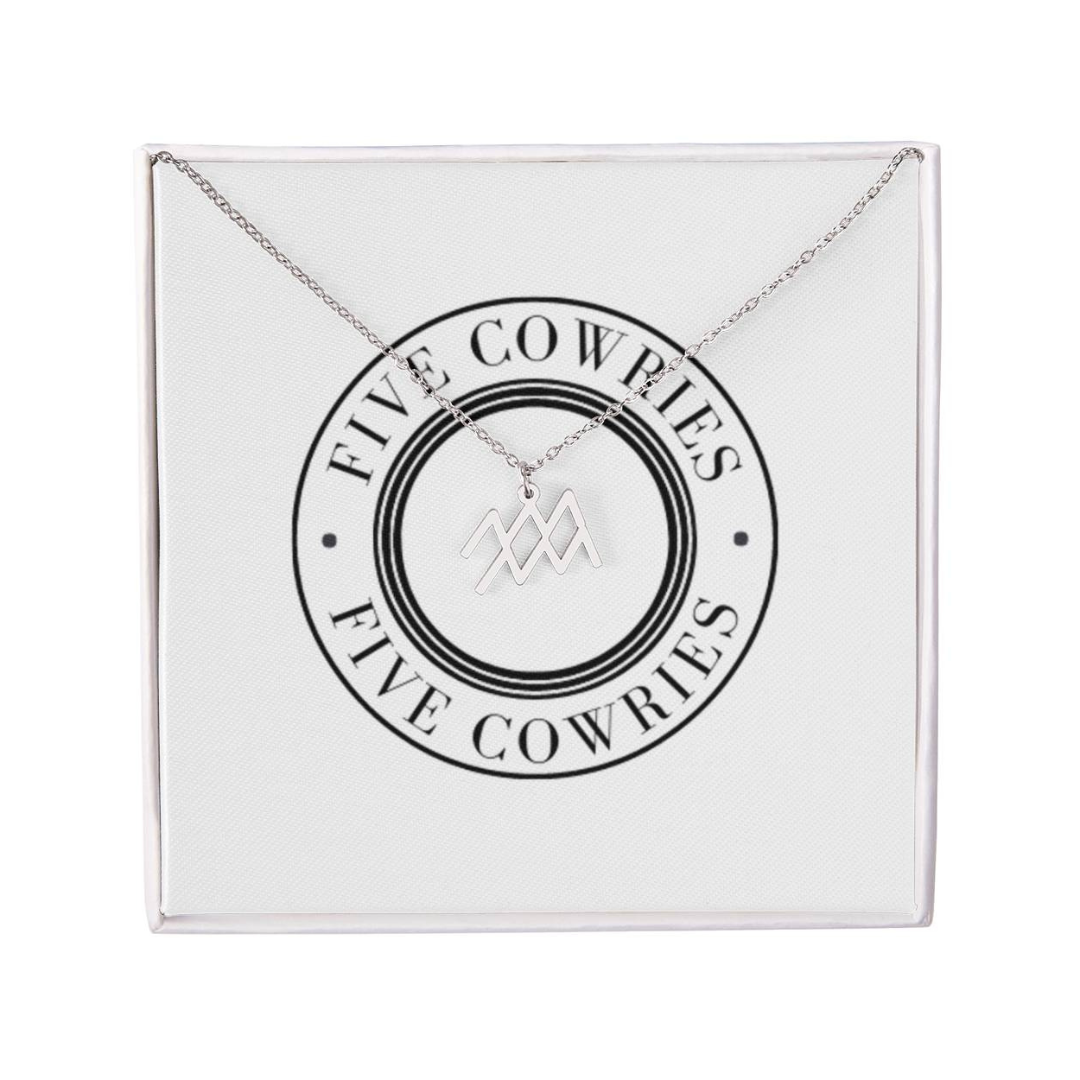 Zodiac Name Necklace. Handcrafted with care, this piece is made from durable stainless steel and optionally dipped in 18k yellow gold and features her unique astrological sign