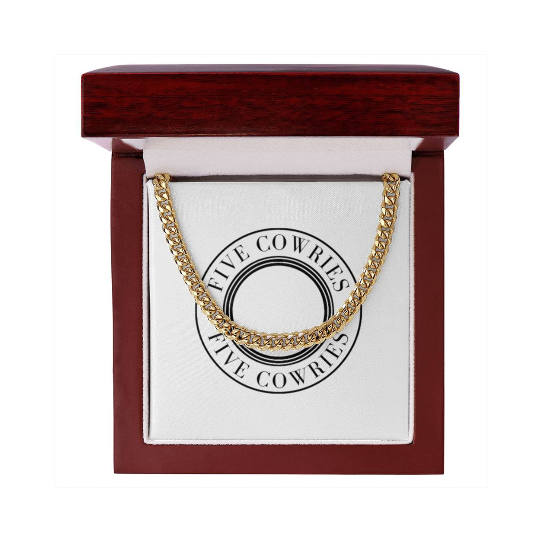 Cuban Link Necklace, 14K Yellow Gold Finish Cuban Link Chain, Men's Necklace, Stainless Steel Necklace, Silver Chain, Birthday Gift for him