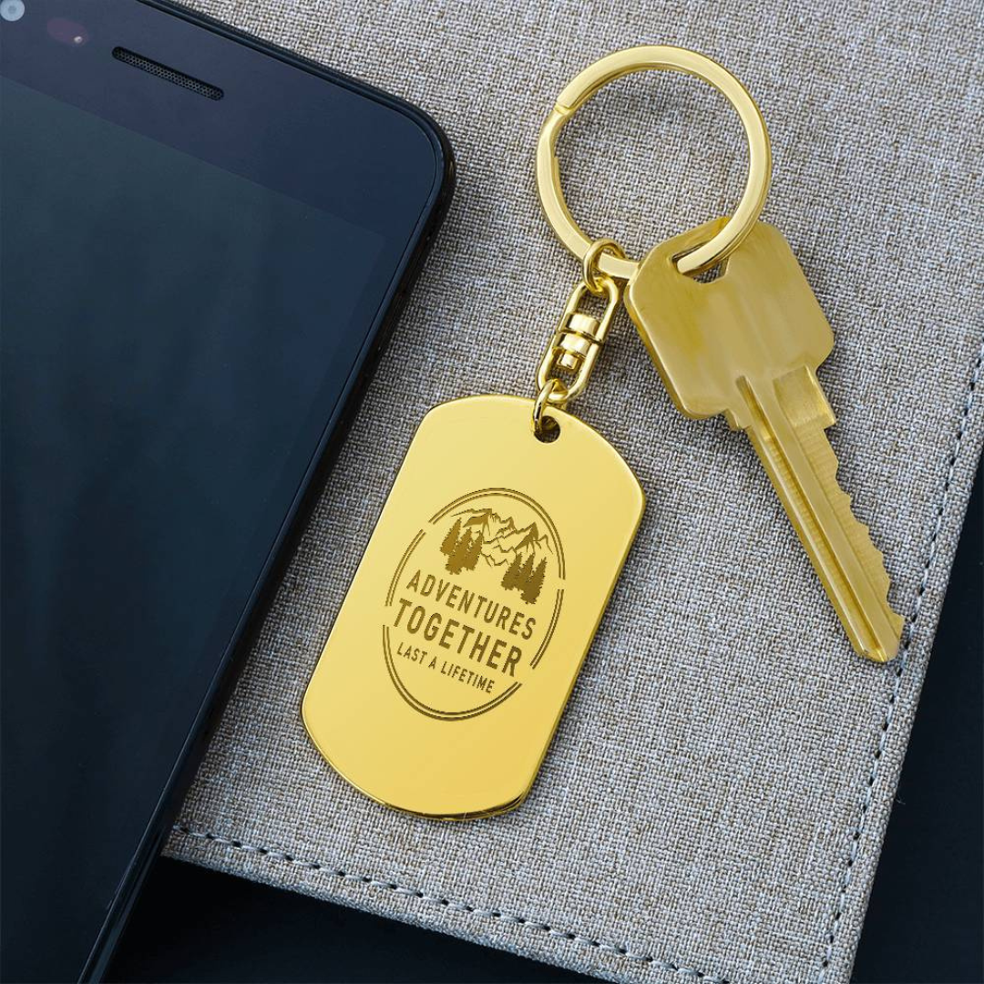 Engraved Dog Tag Swivel Keychain, Custom Dog Tag Keychain, Personalized Keychain for him, Engraved Keychain, Military Dog-tag Keychain