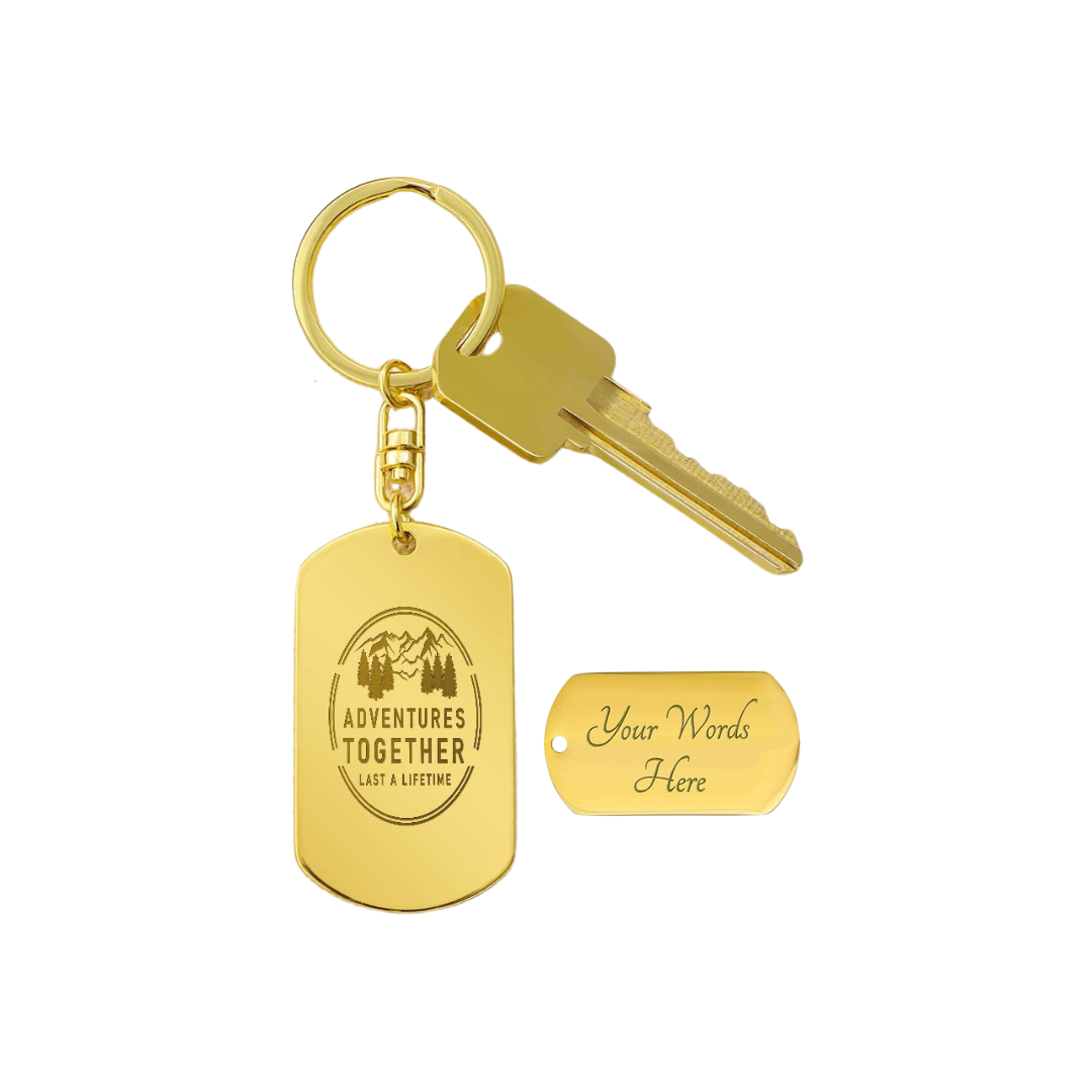 Engraved Dog Tag Swivel Keychain, Custom Dog Tag Keychain, Personalized Keychain for him, Engraved Keychain, Military Dog-tag Keychain