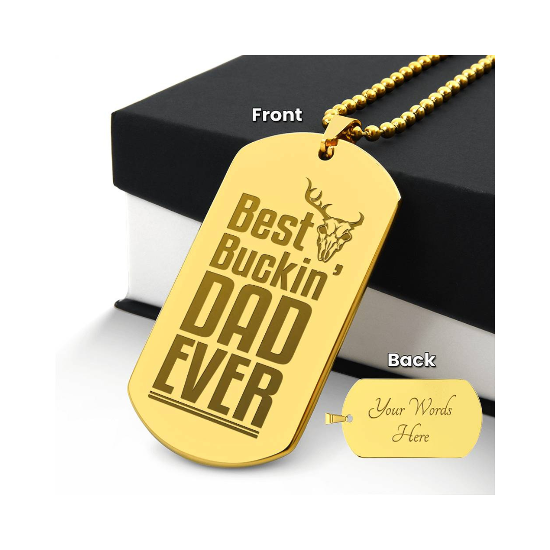 Surprise your loved one by giving them this unique and eye catching Engraved Dog Tag Necklace! It's a classic, yet stylish statement piece that is sure to spark conversation.