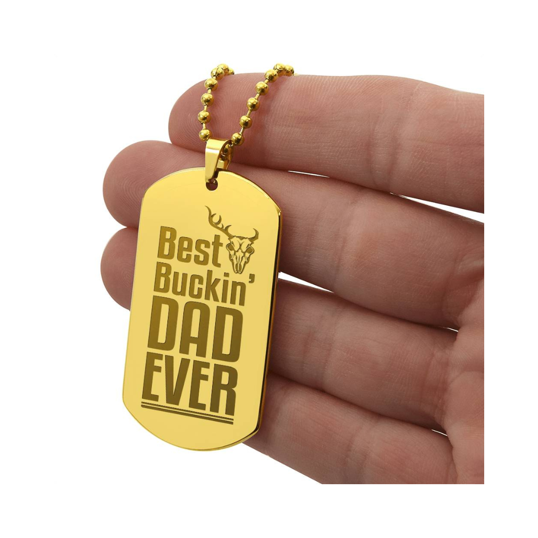 Surprise your loved one by giving them this unique and eye catching Engraved Dog Tag Necklace! It's a classic, yet stylish statement piece that is sure to spark conversation.