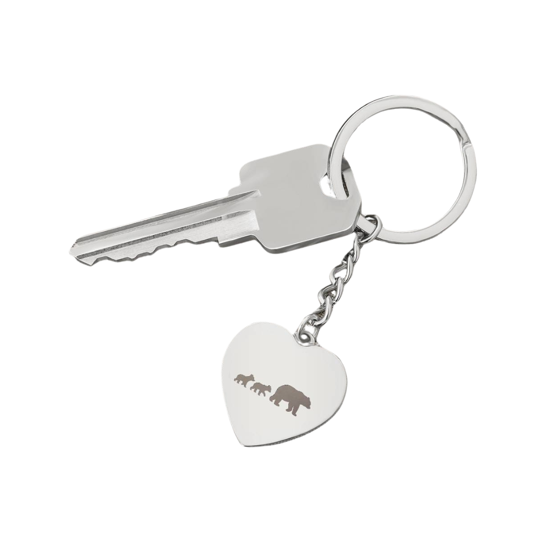 Photo Heart Keychain, Custom Photo Heart Keychain, Personalized Picture Heart Keychain, Engraved Photo Heart Pendant, Custom Gift for Her, Valentine Gift
