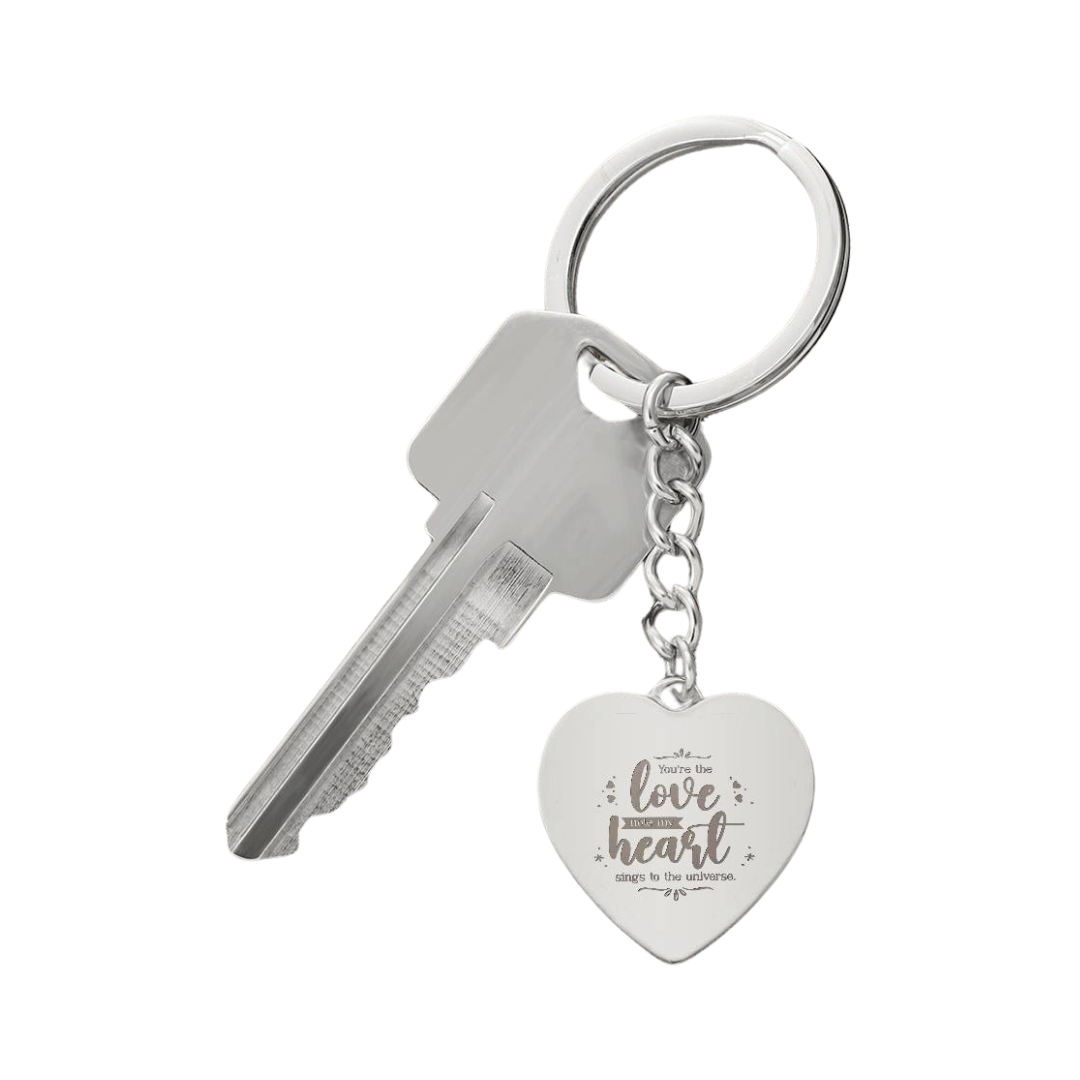 Photo Heart Keychain, Custom Photo Heart Keychain, Personalized Picture Heart Keychain, Engraved Photo Heart Pendant, Custom Gift for Her, Valentine Gift