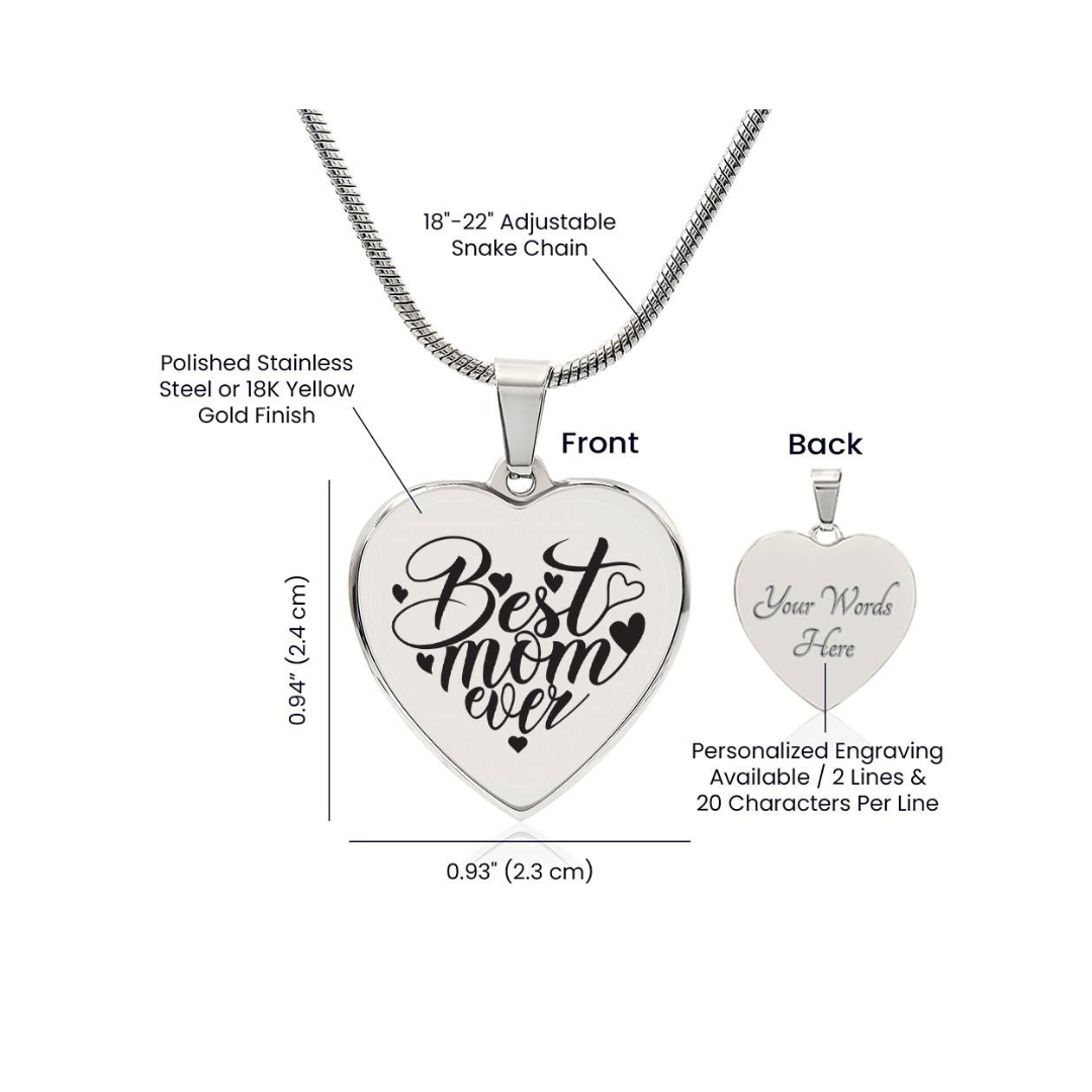 Surprise your loved one by giving them this sweet Engraved Heart Necklace! It's a classic and heartfelt jewelry piece that is sure be treasured
