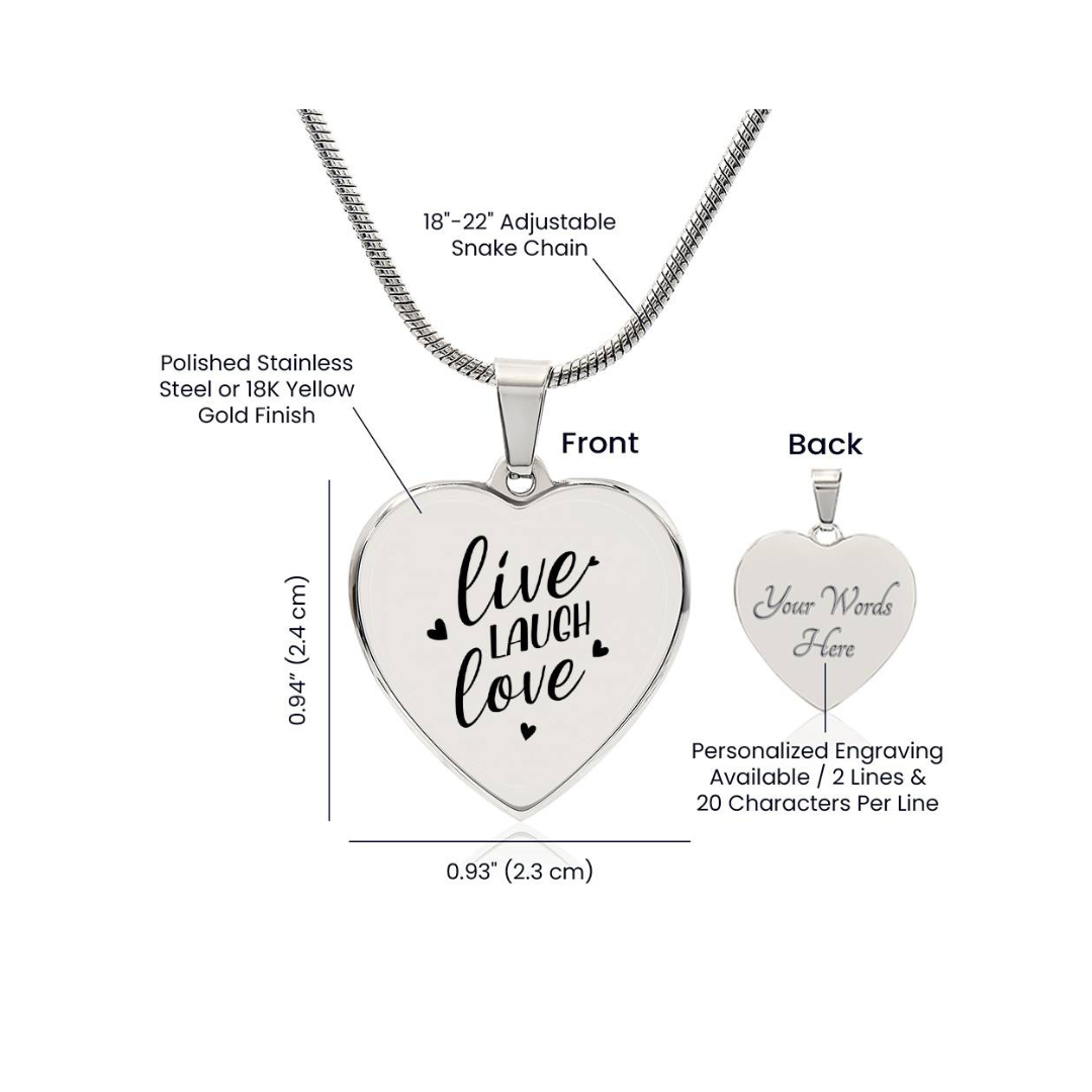 Surprise your loved one by giving them this sweet Engraved Heart Necklace! It's a classic and heartfelt jewelry piece that is sure be treasured.