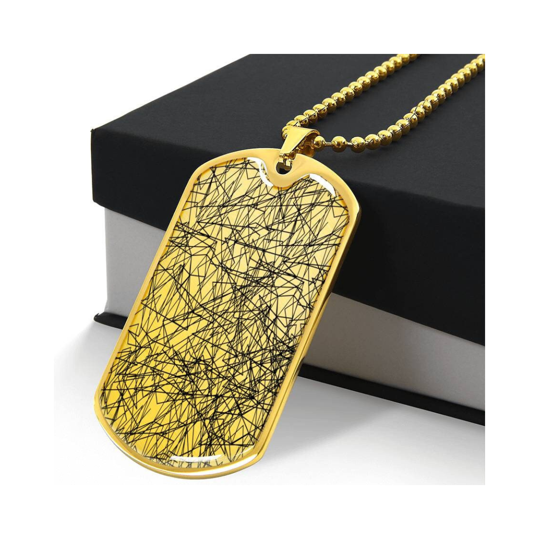 Graphic Dog Tag Pendant + Necklace - Bull, Personalized Military Dog tag, Men Engraved Necklace, Personalized jewelry gift for him