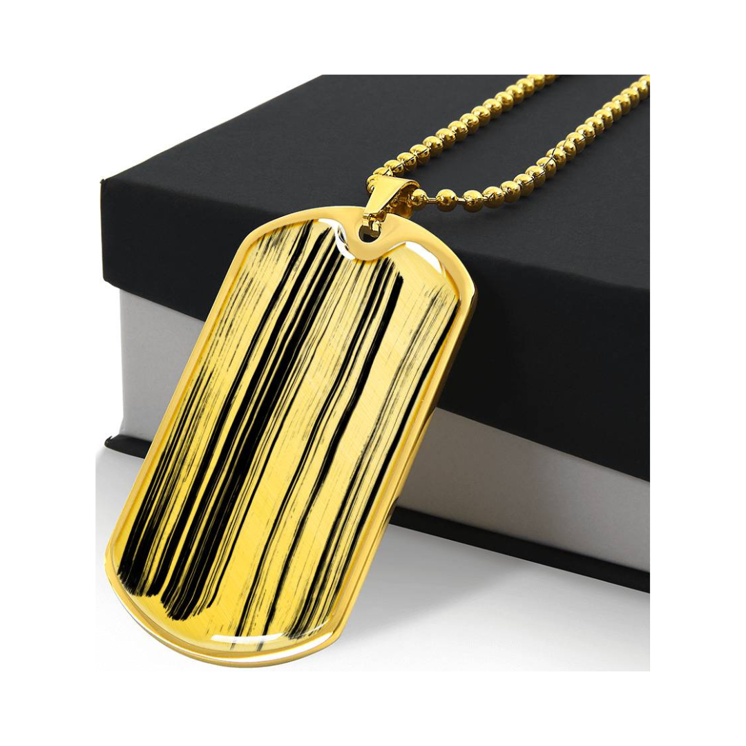 Graphic Dog Tag Pendant + Necklace - Bull, Personalized Military Dog tag, Men Engraved Necklace, Personalized jewelry gift for him