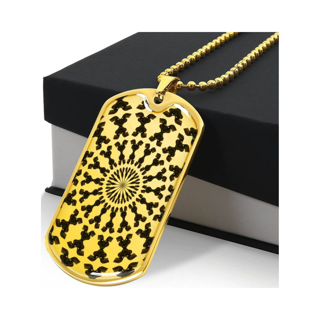 Graphic Dog Tag Pendant + Necklace - Bull, Personalized Military Dog tag, Men Engraved Necklace, Personalized jewelry gift for him