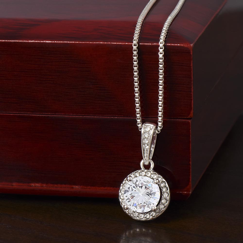 Surprise your loved one with a timeless and elegant gift. Our dazzling Eternal Hope Necklace features a cushion cut center cubic zirconia that will sparkle with every step. The center crystal is adorned with equally brilliant CZ crystals, ensuring a stunning look every wear. Wow her by gifting her an accessory that will pair with everything in her wardrobe!