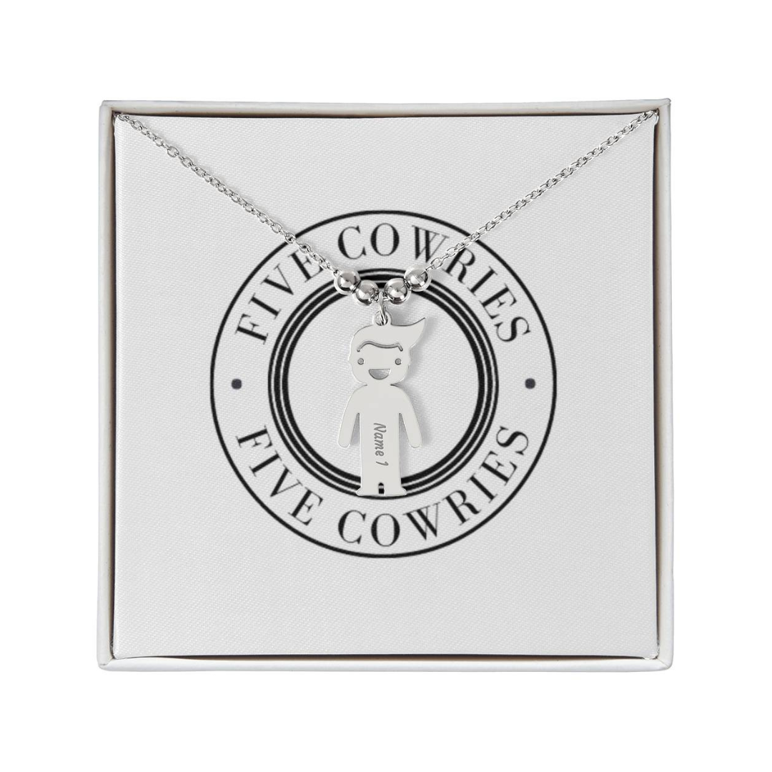 Personalized Kid Charm Necklace, Engraved Handmade Jewelry, Custom Keepsake Necklace, Boy or Girl Name Pendant, Gift for mom, Gift for her