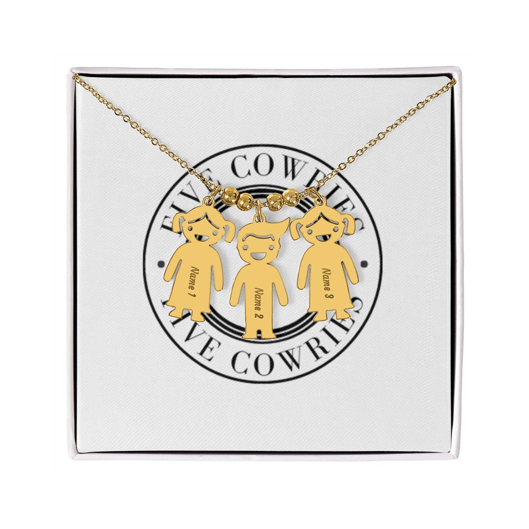 Personalized Kid Charm Necklace, Engraved Handmade Jewelry, Custom Keepsake Necklace, Boy or Girl Name Pendant, Gift for mom, Gift for her