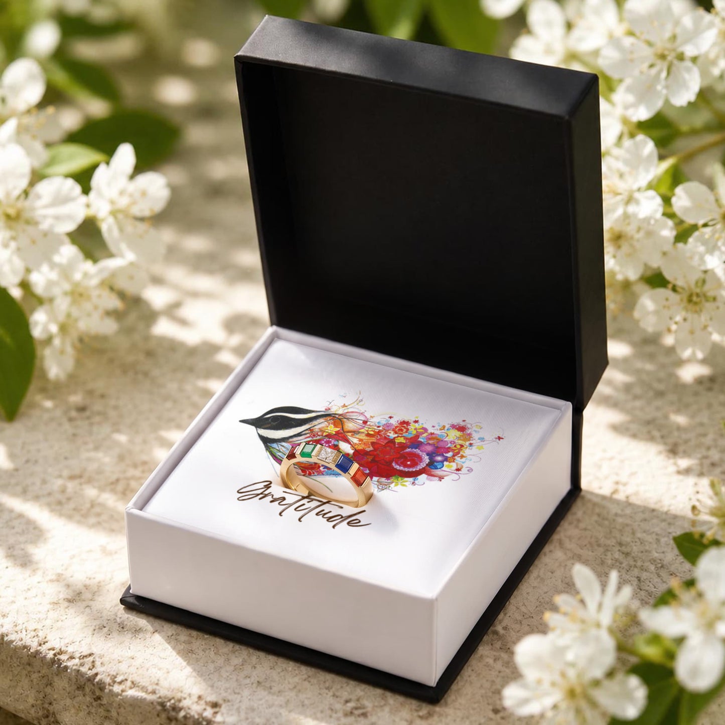 Women's Stackable Birthstone Ring