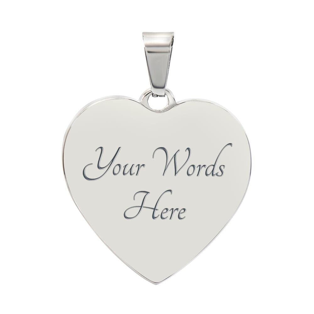 Graphic Heart Pendant + Necklace - Animal Heads