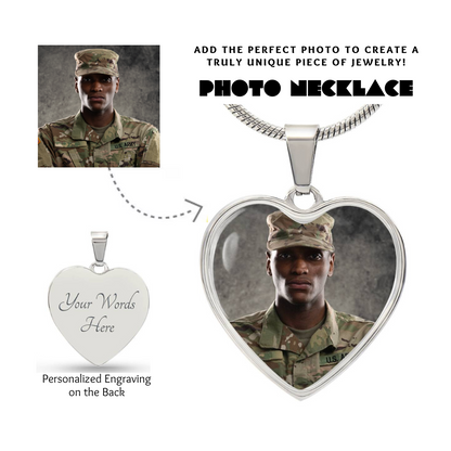 Photo Heart Necklace, Custom Picture Heart Necklace, Photo Pendant, Women Engraved Necklace, Custom Heart Pendant, Personalized gift for her, Keepsake Necklace Jewelry