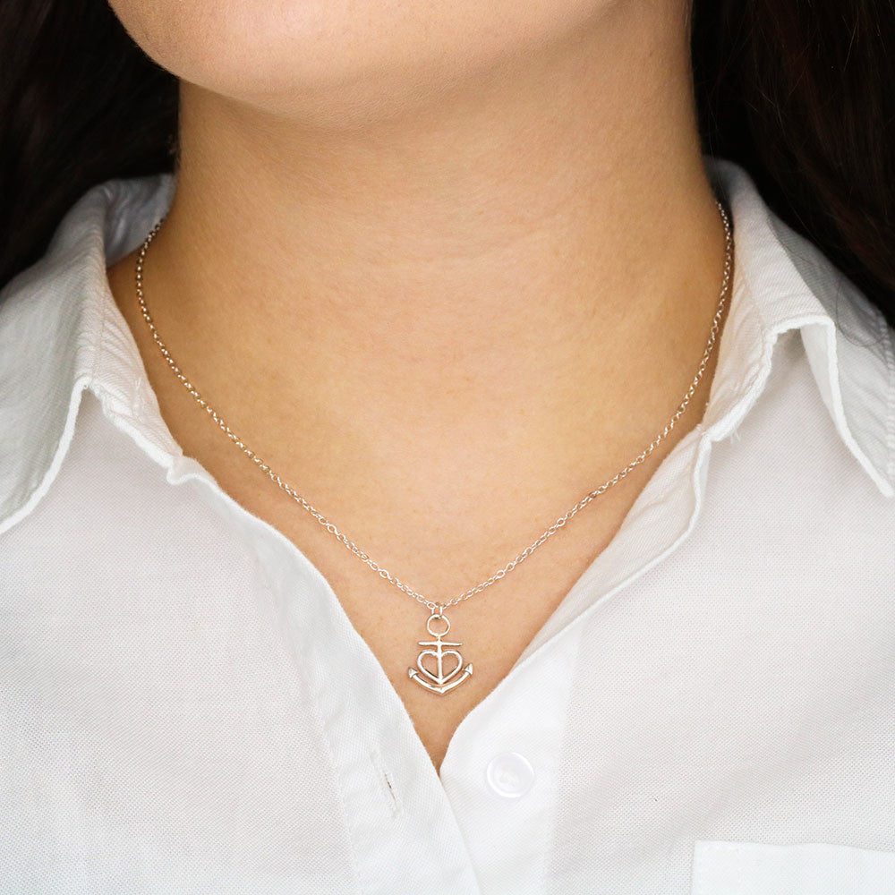 From the ship to the depths of the ocean, an anchor serves a remarkable purpose, grounding the ship and keeping it steady amidst the ever-changing sea. Capture this powerful symbolism with our artisan-crafted Anchor Pendant Necklace.