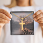 This elegant Artisan Cross Necklace beautifully combines faith and style, making it perfect for both special occasions and daily wear. Perfect for special occasions or everyday wear, this necklace is a wonderful gift idea for you or your loved one.