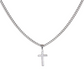 Personalized Cross Pendant With Cuban Link Necklace, Unisex Cross Stainless Steel Jewelry, Engraved Birthday Gift for him, Valentine Gift