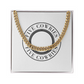 Cuban Link Necklace, 14K Yellow Gold Finish Cuban Link Chain, Men's Necklace, Stainless Steel Necklace, Silver Chain, Birthday Gift for him
