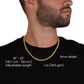 Cuban Link Necklace, 14K Yellow Gold Finish Cuban Link Chain, Men's Necklace, Stainless Steel Necklace, Silver Chain, Birthday Gift for him