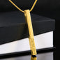 Custom Engraved 4-Sided Stick Necklace