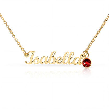 Give your special someone a personalized necklace made just for them — now with a personal touch that's truly one of a kind! Our Custom Name Necklace with Birthstone combines a timeless cursive name design with a sparkling birthstone charm, making it the ultimate gift for the people you love most. Whether it's a birthday, anniversary, holiday, or just because, this necklace is as meaningful as it is beautiful.