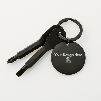 Surprise your DIY guy or gal with an engraved gift that is made just for them! Anyone who is "handy" will love and appreciate having this fully functional pocket Screwdriver Keychain set for random moments when a quick fix is needed!