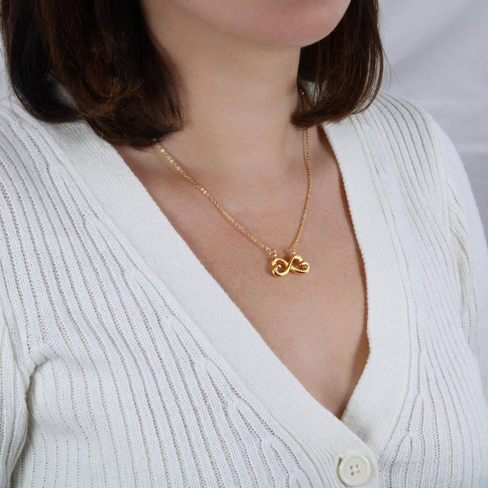 Celebrate your everlasting love and express your affection with our Endless Love Necklace that says "I'll love you till the end of time." Artisan-crafted in either a 14k white gold finish or an 18k yellow gold finish, this heart-shaped infinity symbol is hand-polished to showcase its magnificent shine.