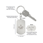 Engraved Dog Tag Swivel Keychain, Custom Dog Tag Keychain, Personalized Keychain for him, Engraved Keychain, Military Dog-tag Keychain
