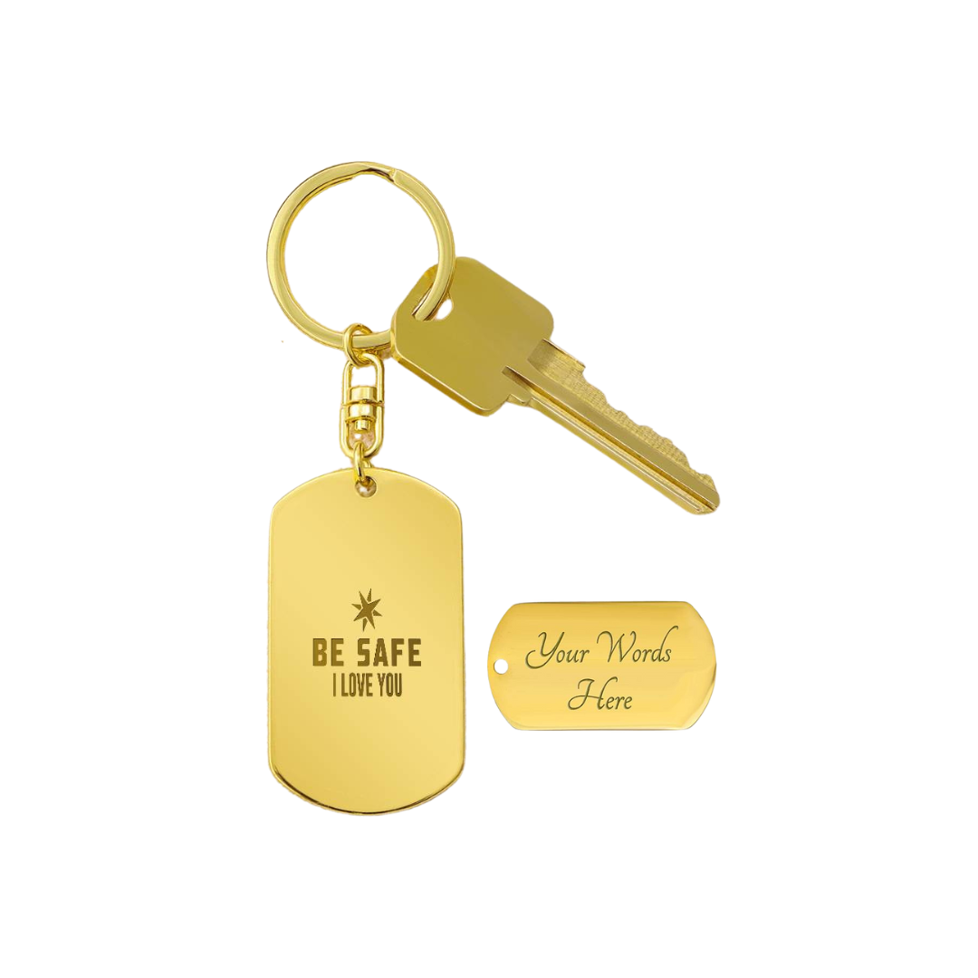 Engraved Dog Tag Swivel Keychain, Custom Dog Tag Keychain, Personalized Keychain for him, Engraved Keychain, Military Dog-tag Keychain