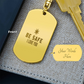 Engraved Dog Tag Swivel Keychain, Custom Dog Tag Keychain, Personalized Keychain for him, Engraved Keychain, Military Dog-tag Keychain