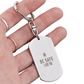 Engraved Dog Tag Swivel Keychain, Custom Dog Tag Keychain, Personalized Keychain for him, Engraved Keychain, Military Dog-tag Keychain