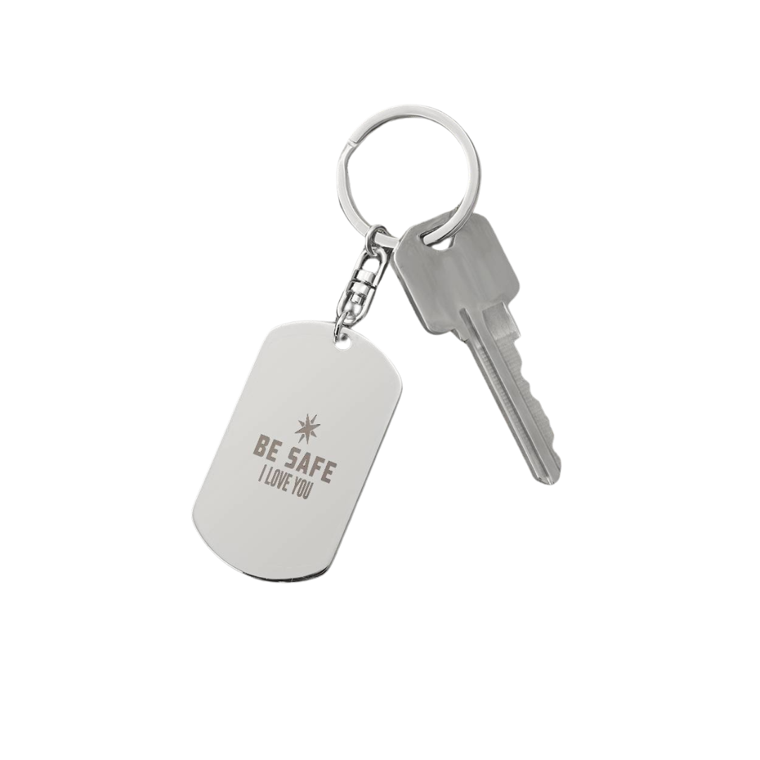 Engraved Dog Tag Swivel Keychain, Custom Dog Tag Keychain, Personalized Keychain for him, Engraved Keychain, Military Dog-tag Keychain