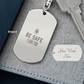 Engraved Dog Tag Swivel Keychain, Custom Dog Tag Keychain, Personalized Keychain for him, Engraved Keychain, Military Dog-tag Keychain