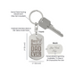 Create a unique keepsake with our Engraved Dog Tag Keychain. This high-quality stainless steel piece can be customized on the back in a scripted font, with 2 lines of text, up to 20 characters each.