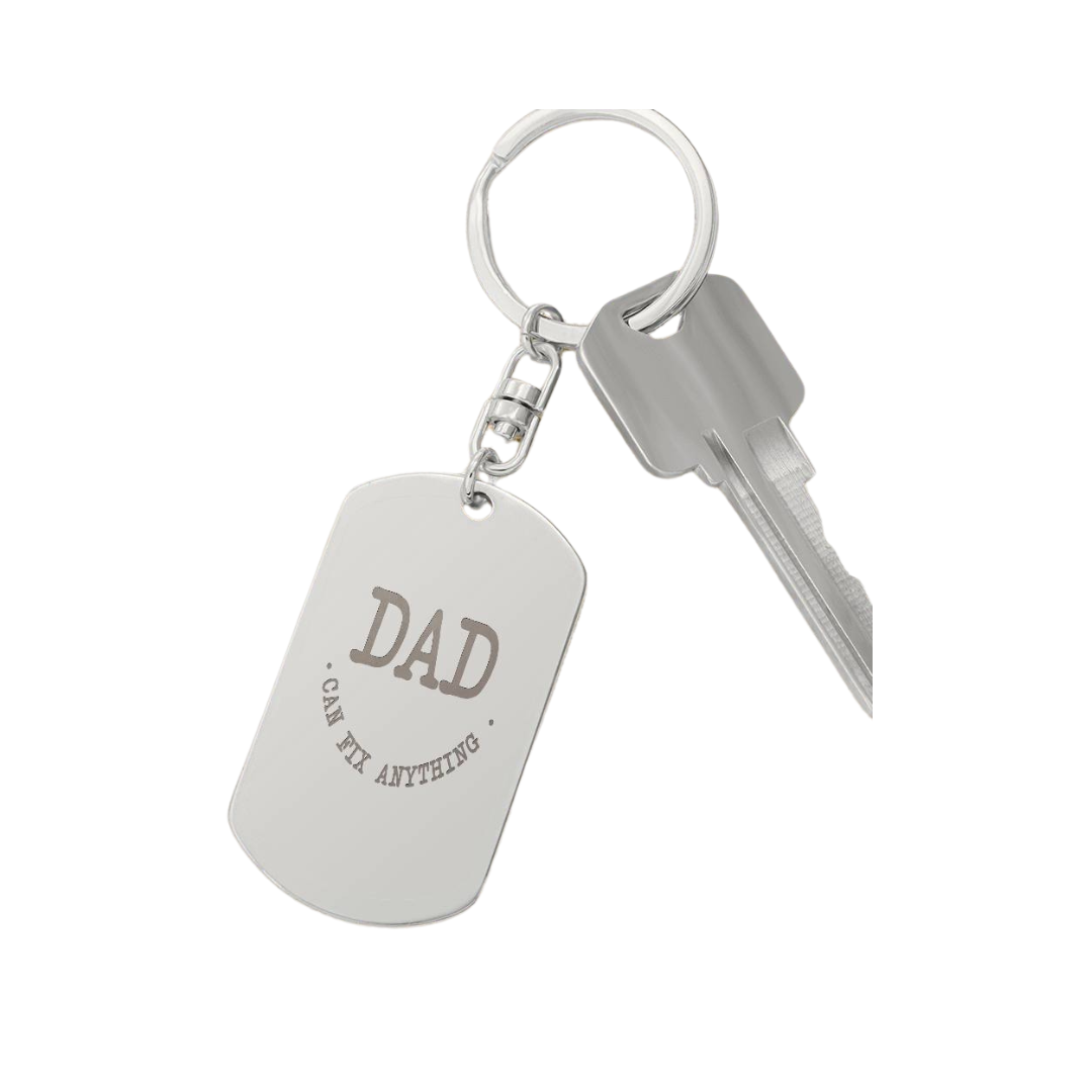 Engraved Dog Tag Swivel Keychain, Custom Dog Tag Keychain, Personalized Keychain for him, Engraved Keychain, Military Dog-tag Keychain