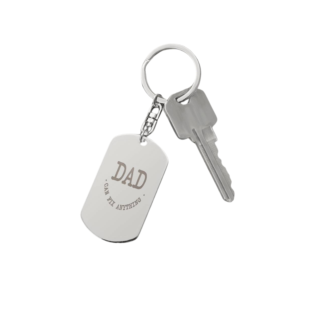 Engraved Dog Tag Swivel Keychain, Custom Dog Tag Keychain, Personalized Keychain for him, Engraved Keychain, Military Dog-tag Keychain