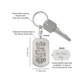 Engraved Dog Tag Swivel Keychain, Custom Dog Tag Keychain, Personalized Keychain for him, Engraved Keychain, Military Dog-tag Keychain