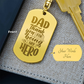 Engraved Dog Tag Swivel Keychain, Custom Dog Tag Keychain, Personalized Keychain for him, Engraved Keychain, Military Dog-tag Keychain