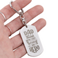 Engraved Dog Tag Swivel Keychain, Custom Dog Tag Keychain, Personalized Keychain for him, Engraved Keychain, Military Dog-tag Keychain