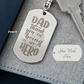 Engraved Dog Tag Swivel Keychain, Custom Dog Tag Keychain, Personalized Keychain for him, Engraved Keychain, Military Dog-tag Keychain