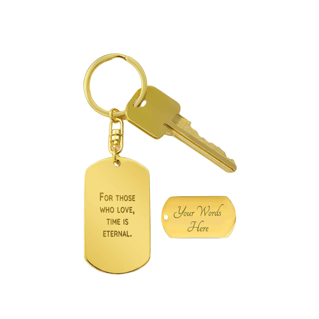 Engraved Dog Tag Swivel Keychain, Custom Dog Tag Keychain, Personalized Keychain for him, Engraved Keychain, Military Dog-tag Keychain