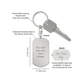 Engraved Dog Tag Swivel Keychain, Custom Dog Tag Keychain, Personalized Keychain for him, Engraved Keychain, Military Dog-tag Keychain