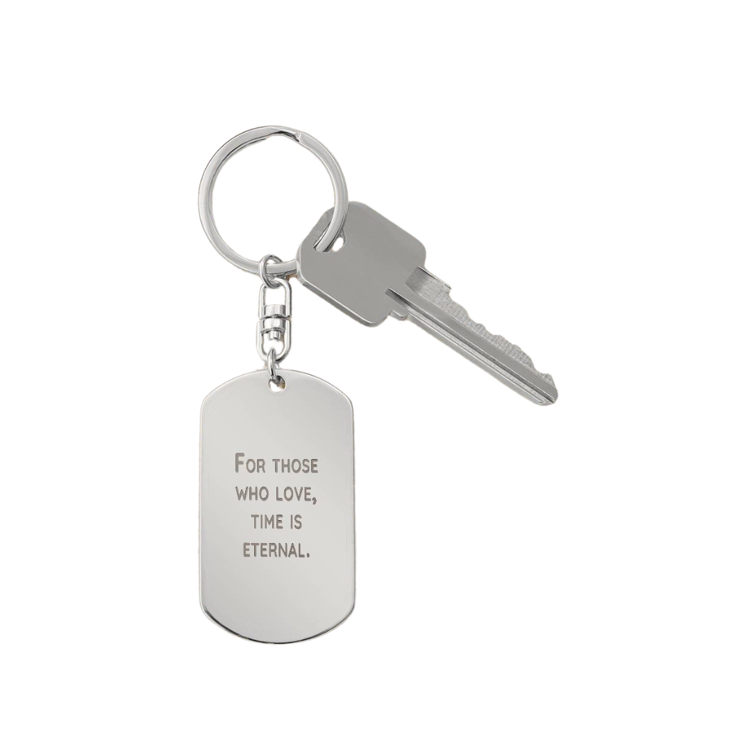 Engraved Dog Tag Swivel Keychain, Custom Dog Tag Keychain, Personalized Keychain for him, Engraved Keychain, Military Dog-tag Keychain