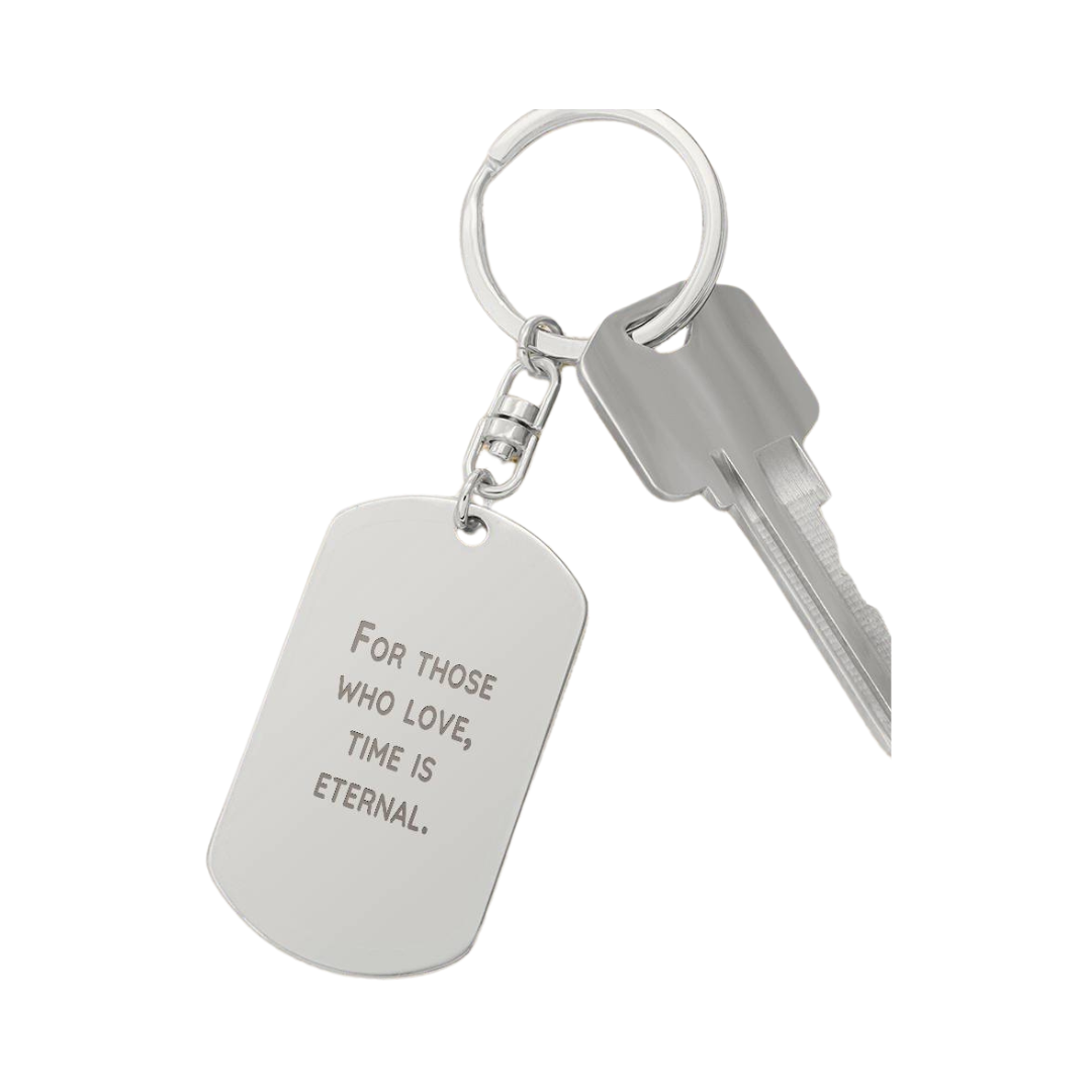 Engraved Dog Tag Swivel Keychain, Custom Dog Tag Keychain, Personalized Keychain for him, Engraved Keychain, Military Dog-tag Keychain