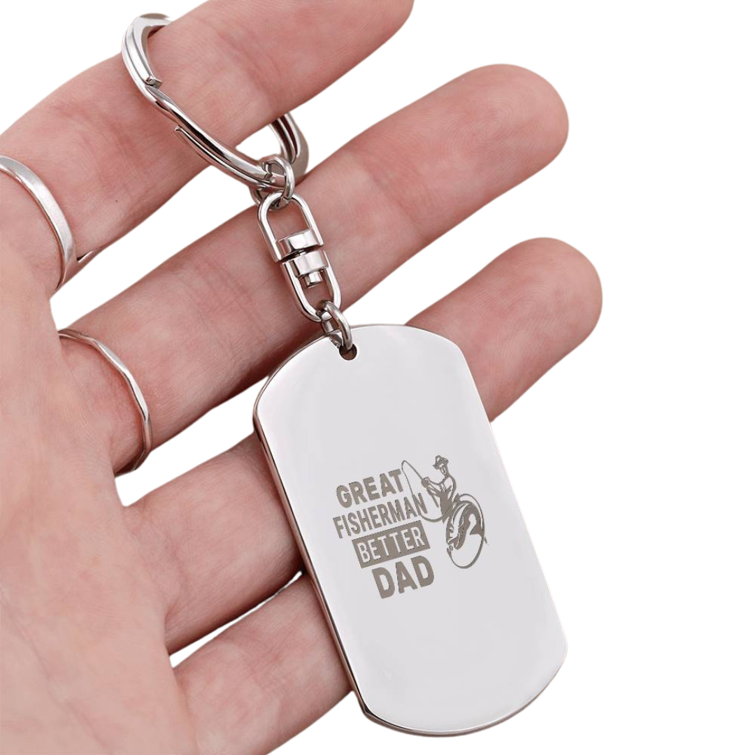Engraved Dog Tag Swivel Keychain, Custom Dog Tag Keychain, Personalized Keychain for him, Engraved Keychain, Military Dog-tag Keychain