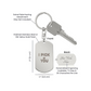 Engraved Dog Tag Swivel Keychain, Custom Dog Tag Keychain, Personalized Keychain for him, Engraved Keychain, Military Dog-tag Keychain