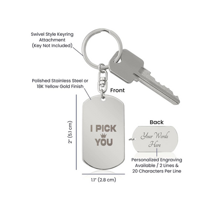 Engraved Dog Tag Swivel Keychain, Custom Dog Tag Keychain, Personalized Keychain for him, Engraved Keychain, Military Dog-tag Keychain