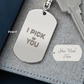 Engraved Dog Tag Swivel Keychain, Custom Dog Tag Keychain, Personalized Keychain for him, Engraved Keychain, Military Dog-tag Keychain