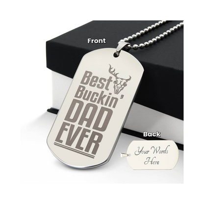 Surprise your loved one by giving them this unique and eye catching Engraved Dog Tag Necklace! It's a classic, yet stylish statement piece that is sure to spark conversation.